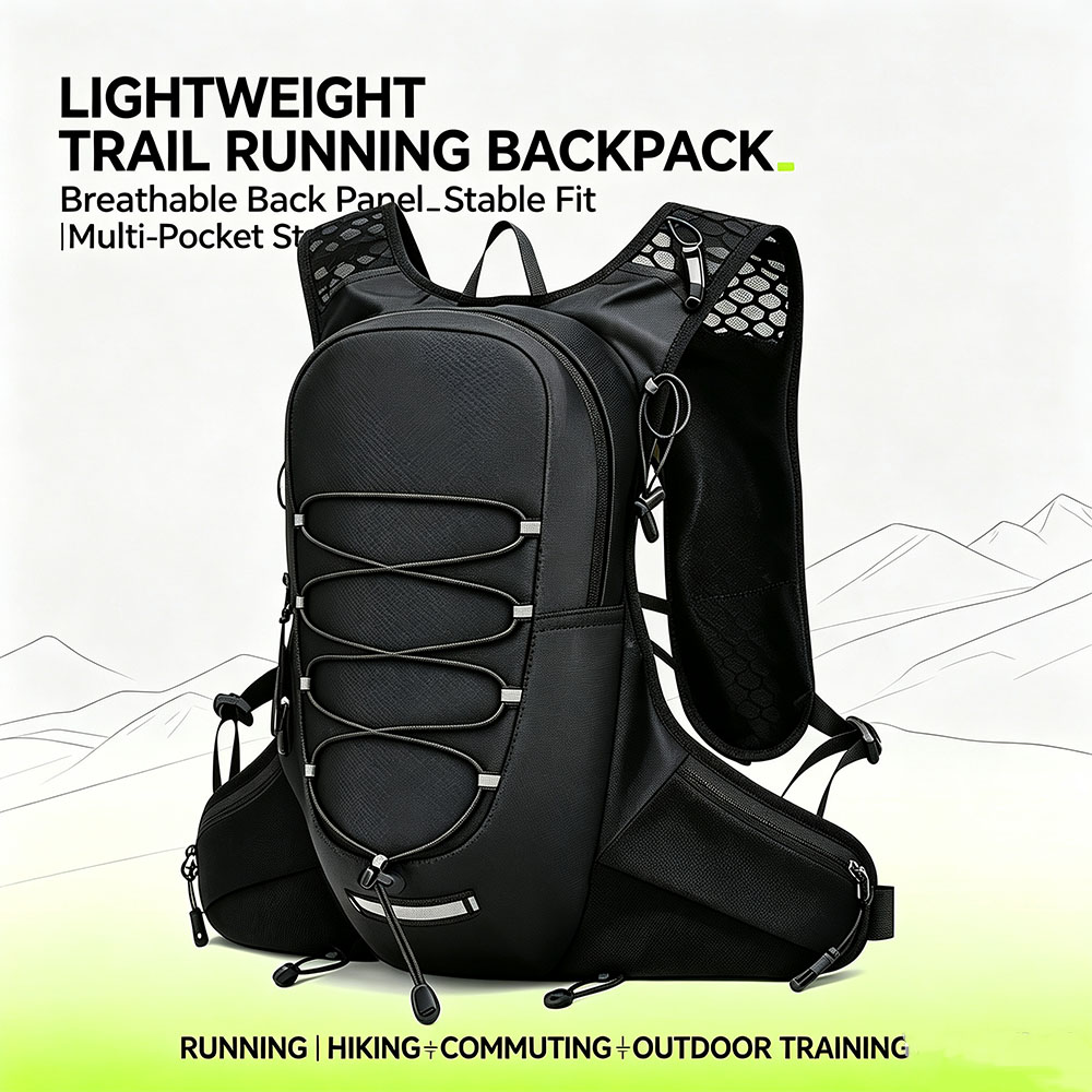 Reflective Running Jacket - Ransel Lari Hidrasi Ringan Tahan Air,