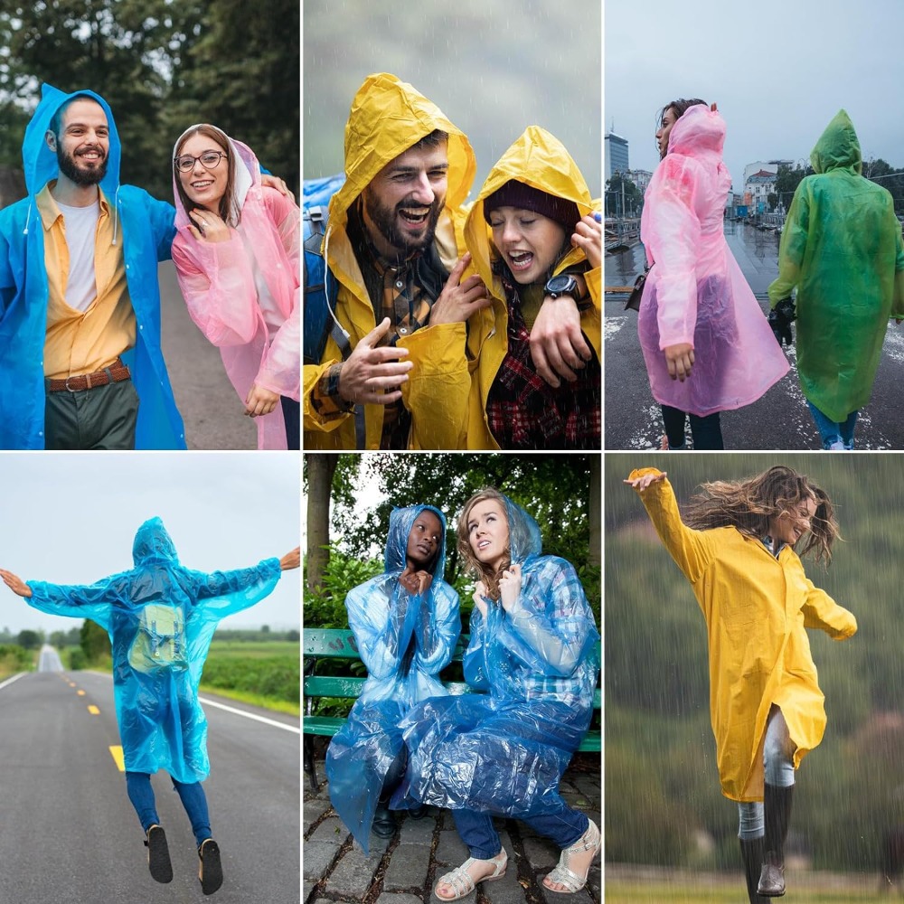 Running Gear Rain - EVA jas hujan Panjang Pria Wanita,