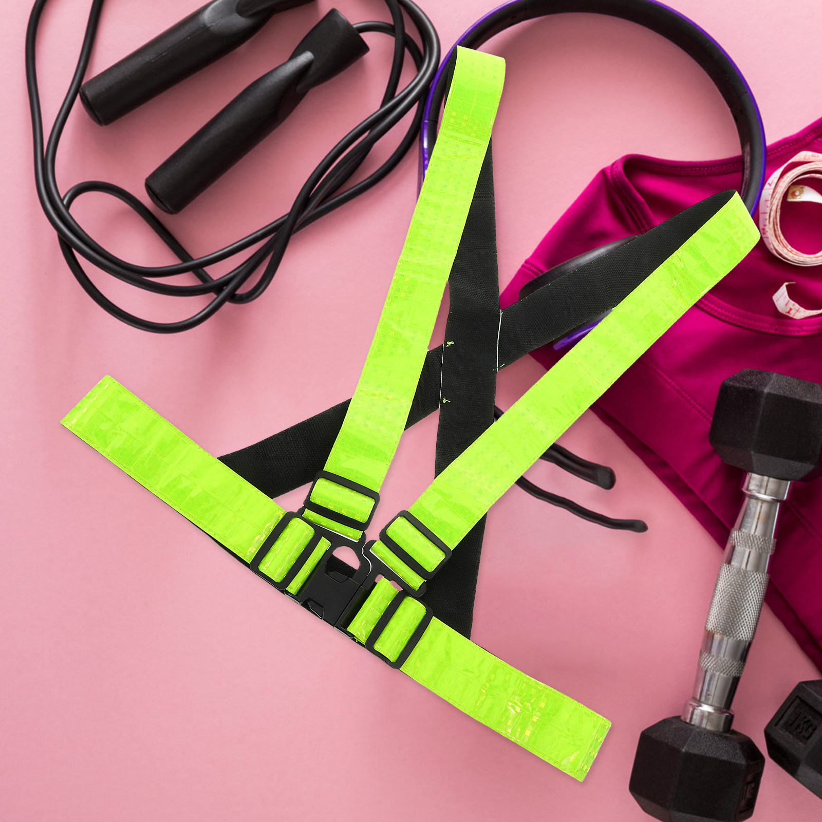 Running Visibility Gear - Rompi Reflektif Perlengkapan Keselamatan Malam untuk