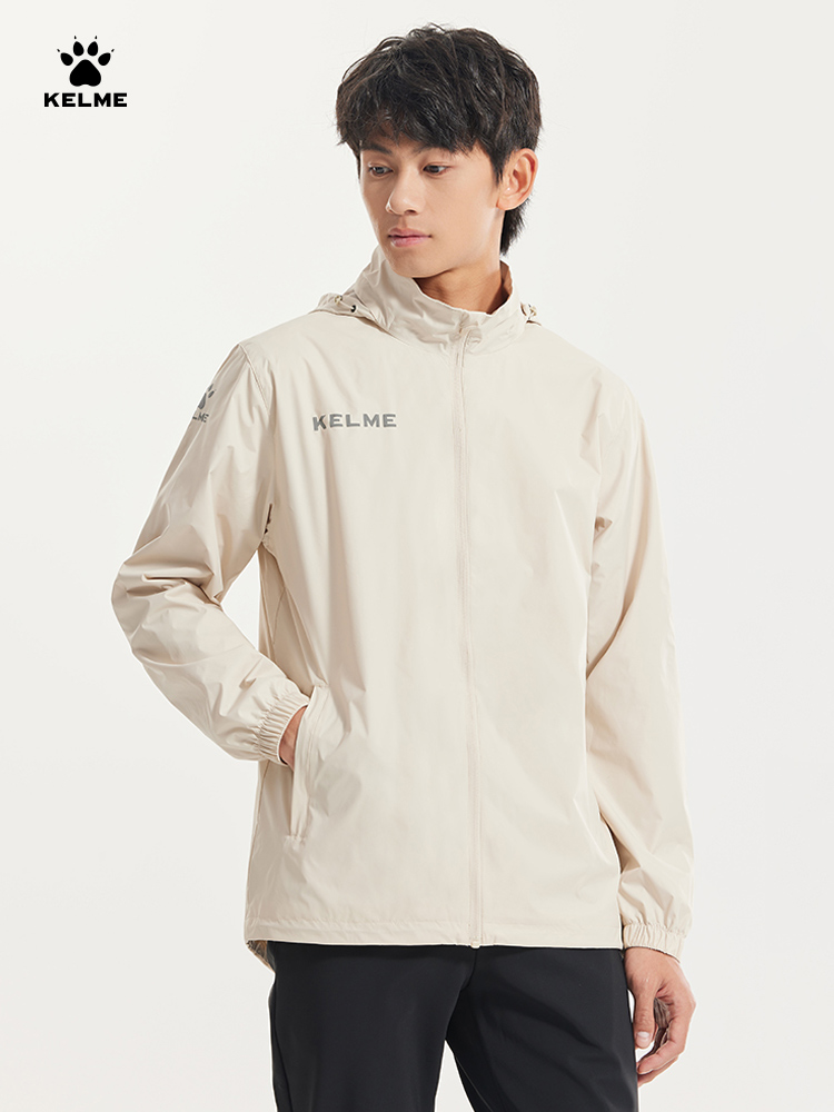 KELME jaket tahan angin pria,  - Reflective Running Jacket ulasan dan harga