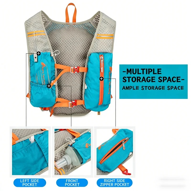 Tas Ransel Lari Marathon, Tas  - Reflective Running Jacket ulasan dan harga