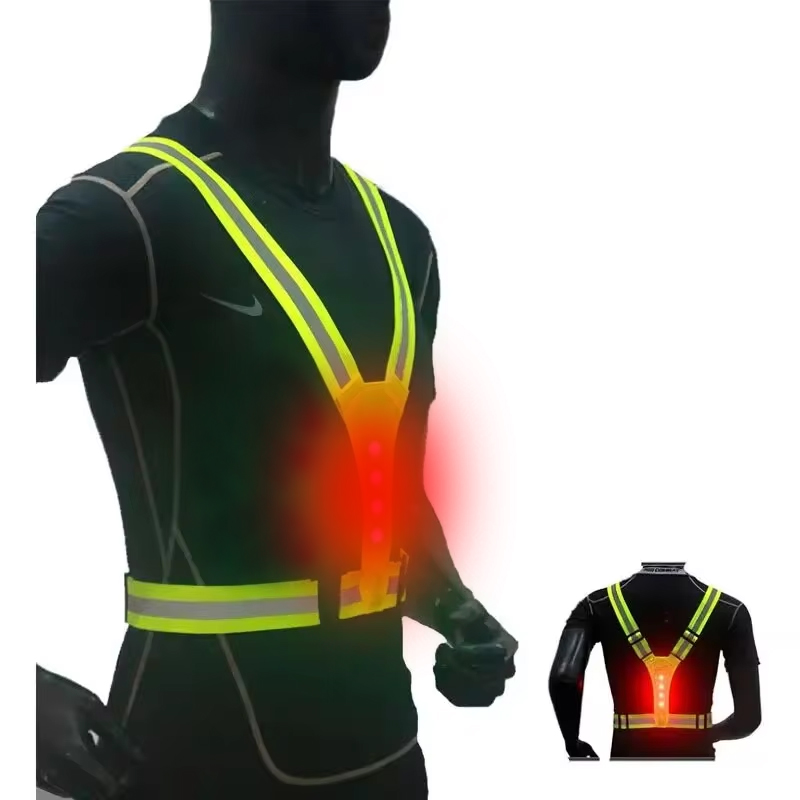 Rompi Lari LED Reflektif Tali  - Reflective Running Jacket ulasan dan harga