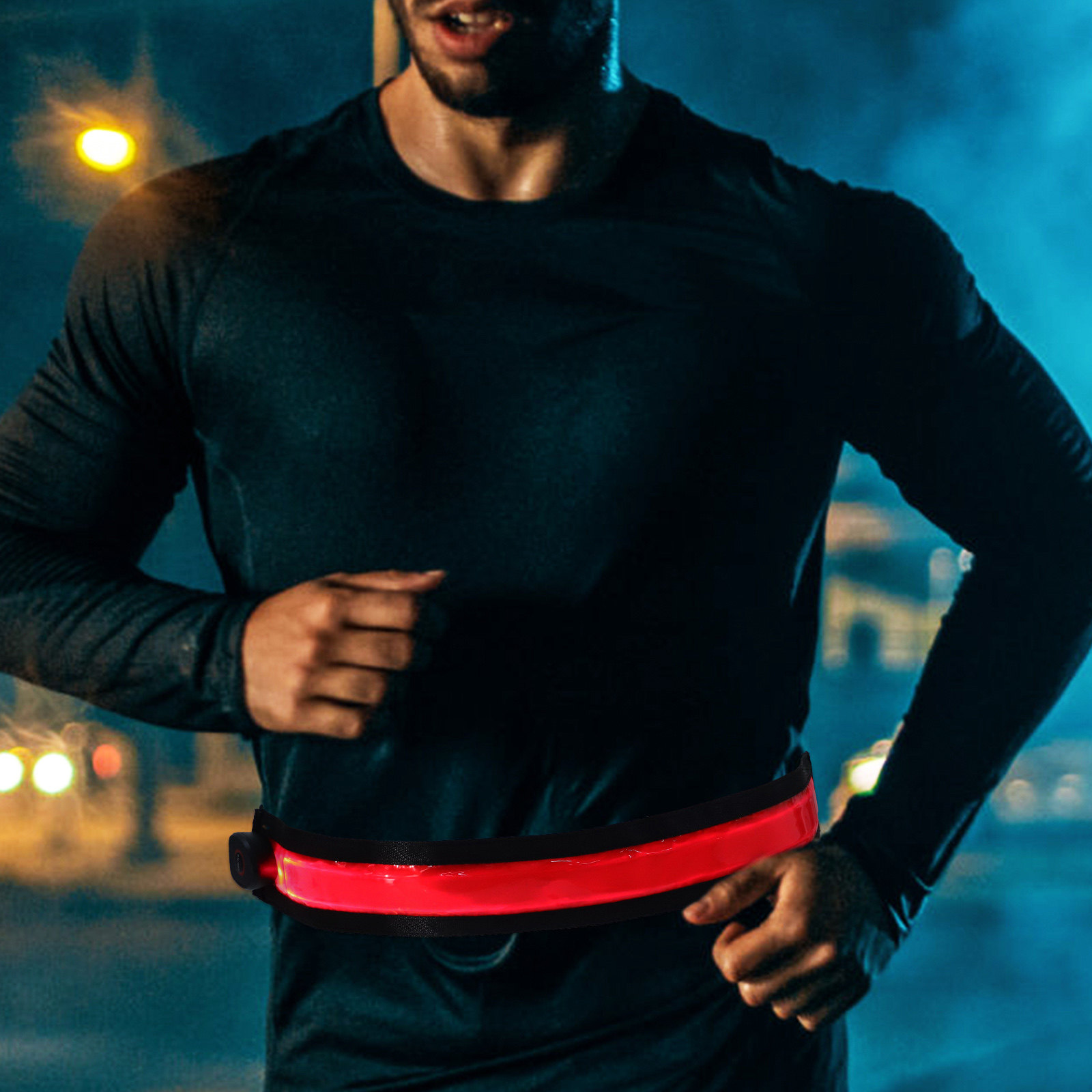 2 Buah Sabuk Reflektif LED Isi - Running Visibility Gear ulasan dan harga